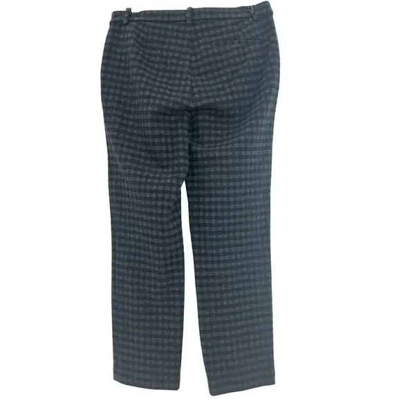 Theory Gingham Cropped Multicolor Treeca Pants Size 6 - Picture 3 of 4